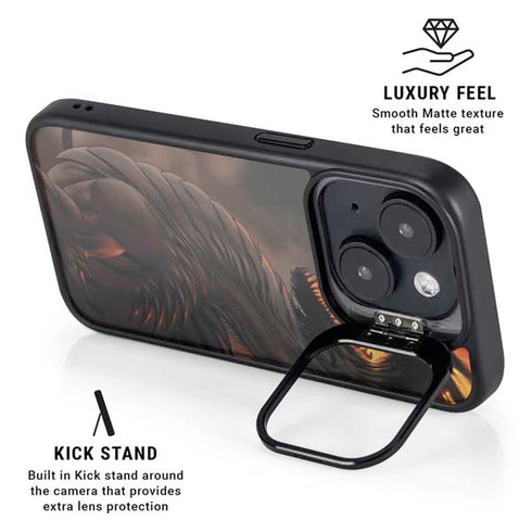 LA Williams Belial Dragon by LA Williams iPhone 15 Kickstand Case